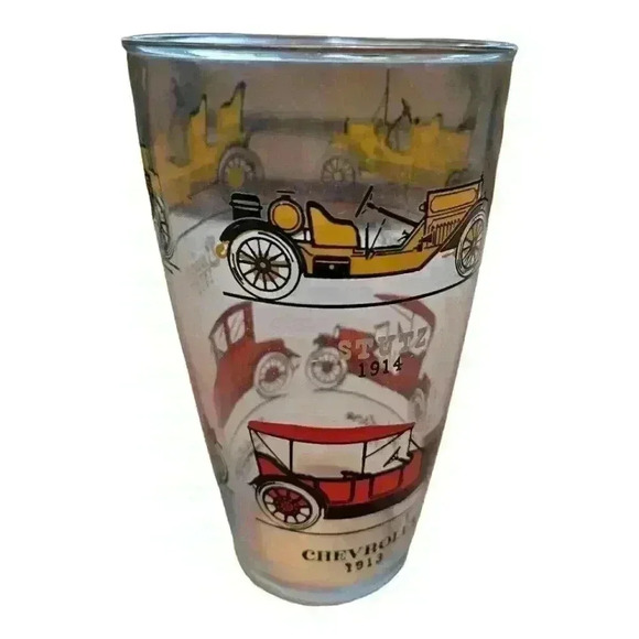 Vintage Hazel Atlas Cocktail Drink Shaker Mixer  Antique Car Design - Picture 5 of 7